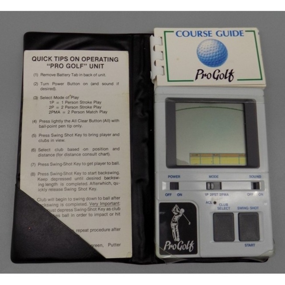 Vintage Bandai Pro Golf Electronic Handheld Golf Game Complete Tested Working